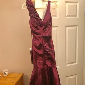 Gorgeous Plum Mermaid Gown